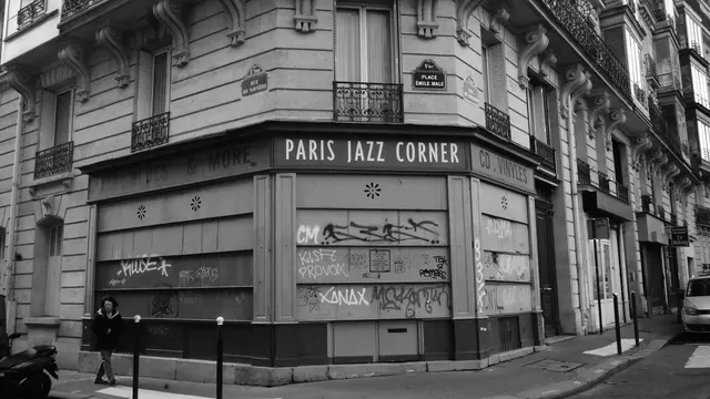 The Paris Jazz Corner record shop on Place Émile Mâle
